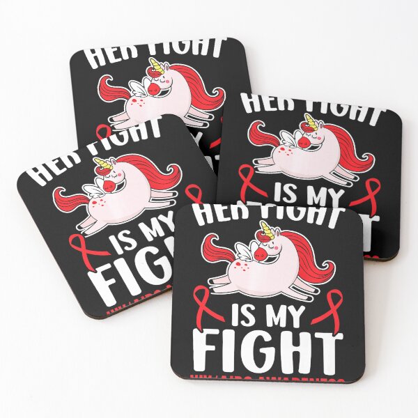 Item preview, Her Fight Is My Fight HIV AIDS Awareness Unicorn Lover designed and sold by EagmianPheolea.