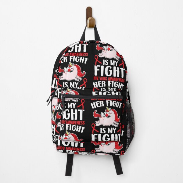 Item preview, Her Fight Is My Fight HIV AIDS Awareness Unicorn Lover designed and sold by EagmianPheolea.