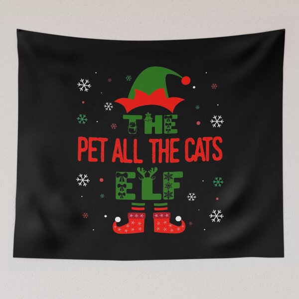 Item preview, Family Christmas Matching Squad Outfit Elf Funny Cat Lover designed and sold by artworkbyrihen.