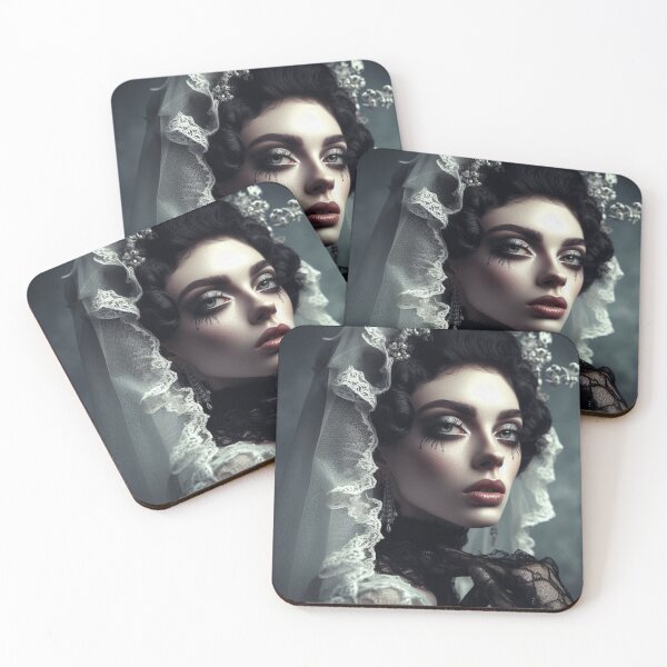 Item preview, Beautiful bride Aristocratic Gothic Widow  designed and sold by AiPoliviosArt.