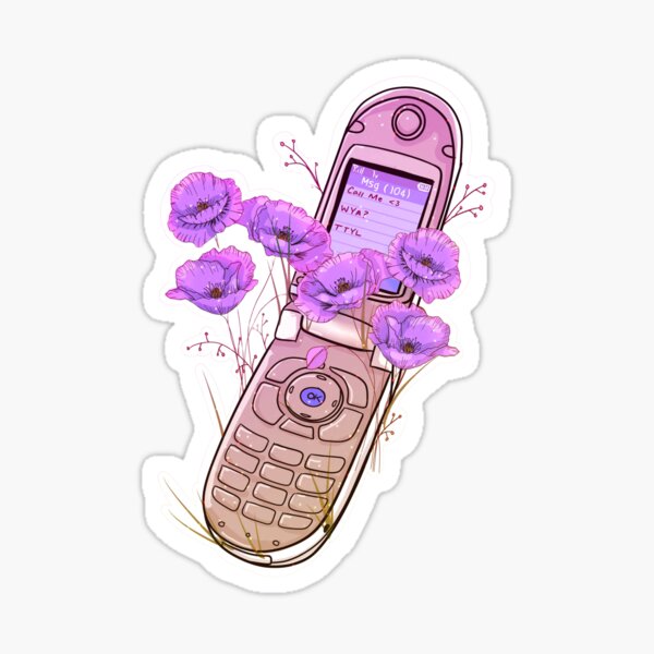 Pink Flip Phone - Y2K Aesthetic