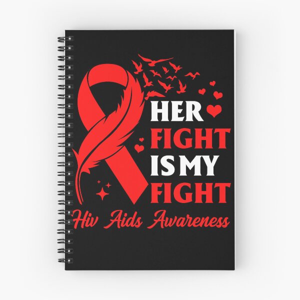 Item preview, Her Fight Is My Fight HIVAIDS Awareness Feather Red Ribbon designed and sold by EagmianPheolea.