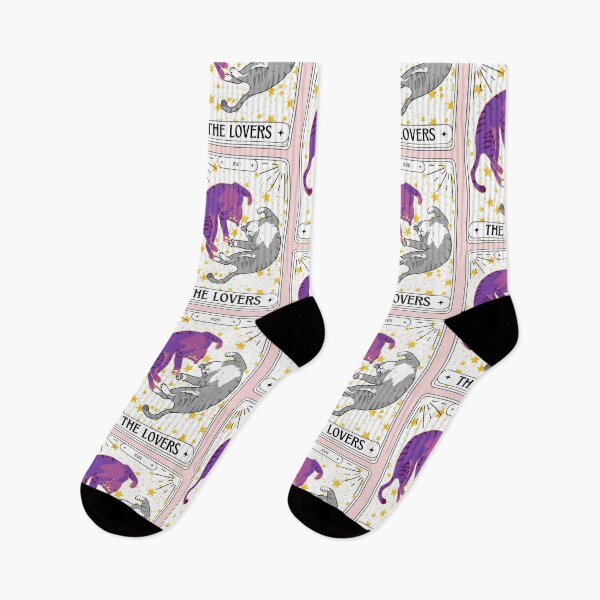 Item preview, Tarot Card Tabby Cheshire Cat The Lovers designed and sold by BettySpicer.