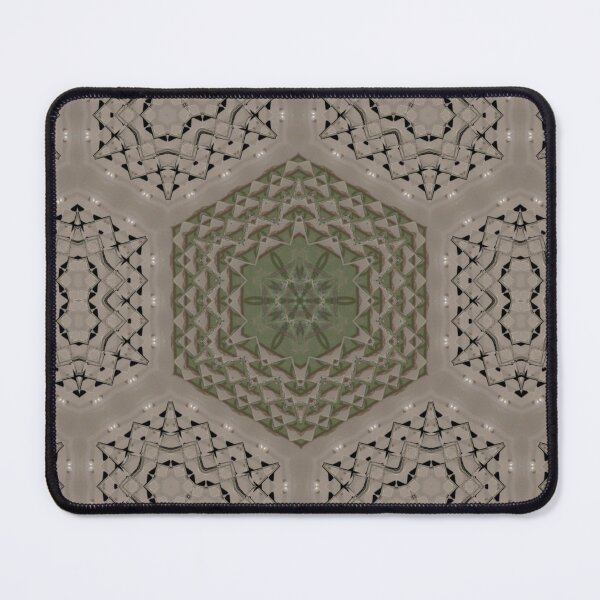 Item preview, Cute Lace Hexagon Sage-Green Taupe Black and White designed and sold by Dianne Mead.