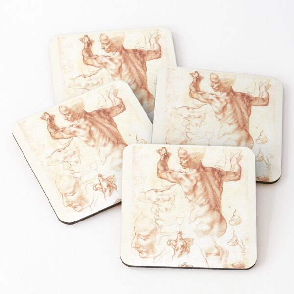 Item preview, Michelangelo, Drawing studies, Poster designed and sold by aestheticQuo.