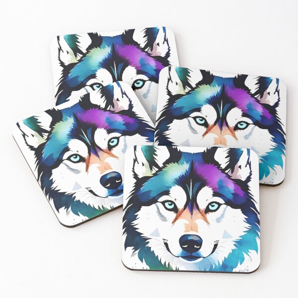 Item preview, "Adorable Husky Charm: A Captivating Canine Illustration" designed and sold by ArtistKunal123.