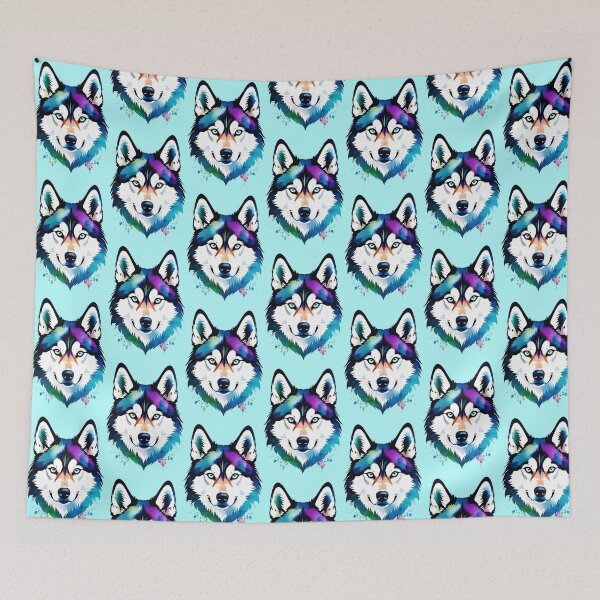 Item preview, "Adorable Husky Charm: A Captivating Canine Illustration" designed and sold by ArtistKunal123.