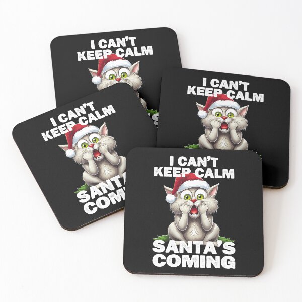 Item preview, Funny Christmas saying, cute Christmas cat design designed and sold by AS-Shirts.
