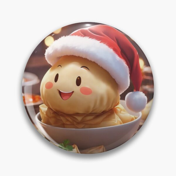 Item preview, Christmas and Holiday Wonton Asian Decor designed and sold by Sher Creates | Food and Pun Cartoon Art.