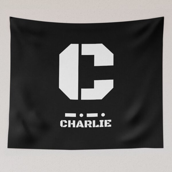Item preview, Letter C (Charlie) Morse Code NATO Phonetic Alphabet designed and sold by AnnSign.
