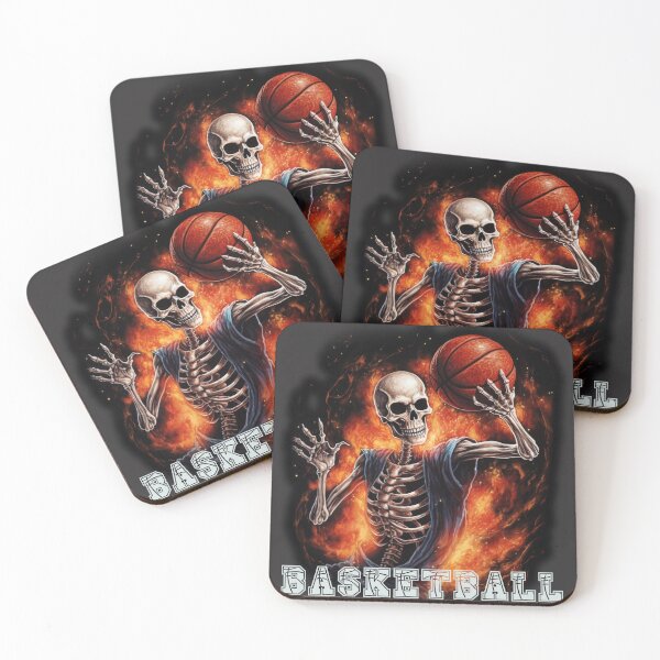 Item preview, Sports:Skeleton playing basketball designed and sold by CrazyCrowFlight.