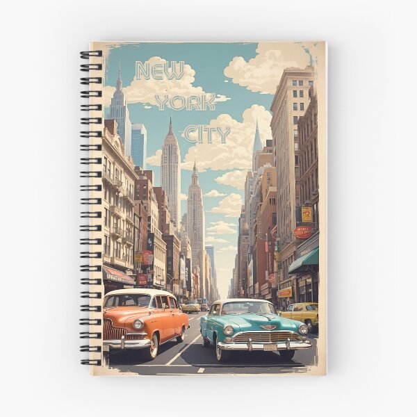 Item preview, New York City Vintage Retro Travel Art designed and sold by Ceemko's Vintage Corner.