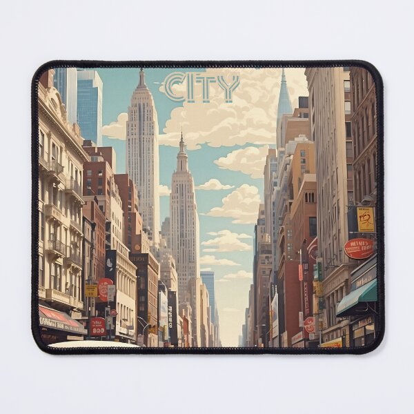 Item preview, New York City Vintage Retro Travel Art designed and sold by Ceemko's Vintage Corner.