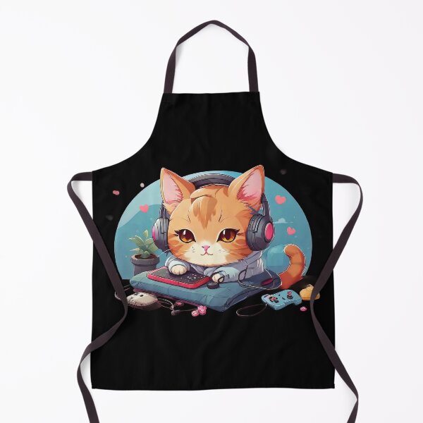 Item preview, Cute Cozy Gamer Kitten designed and sold by MindSmith.