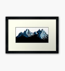 Bob Ross, Mountains! Framed Print