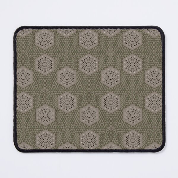 Item preview, Cute Hexagon Sage-Green and Taupe Floral Pattern designed and sold by Dianne Mead.