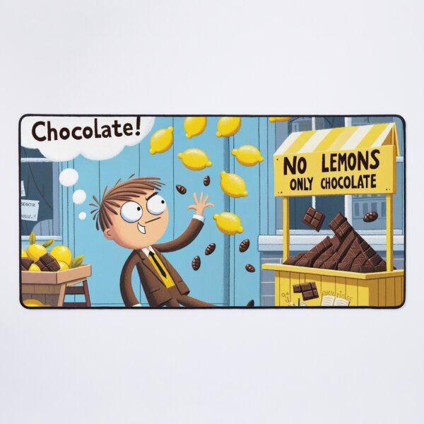 Vista previa del artículo con la obra « Un Giro Chocolateado a los Días Limonados», diseñado y vendido por masquetea.