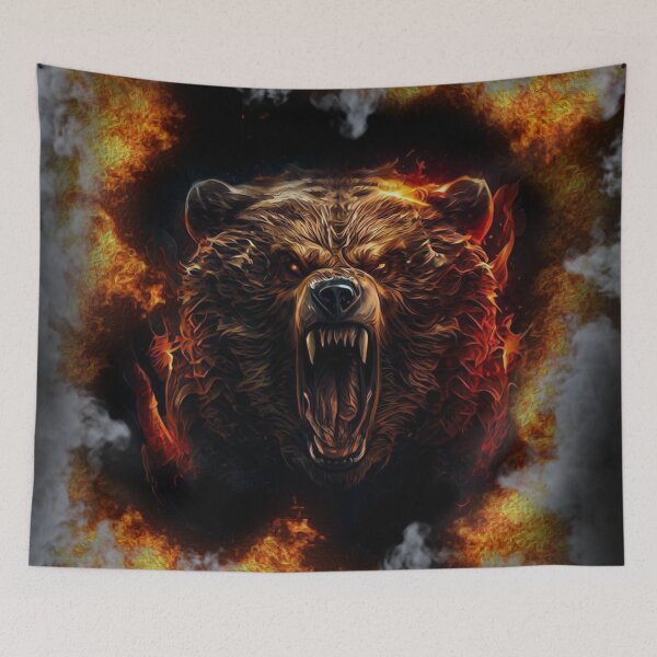 Item preview, CAMPFIRE BEAR  designed and sold by johnnyssandart.
