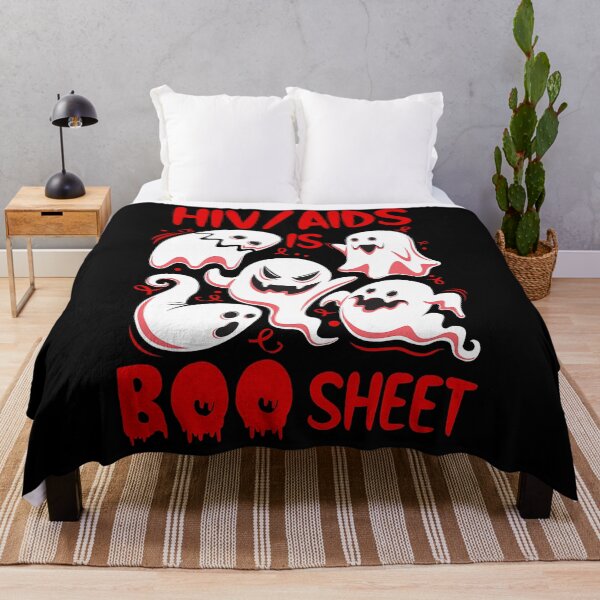 Item preview, HIV-AIDS is Boo Sheet Red Boos Funny Halloween Ghost designed and sold by defabiosofxs.
