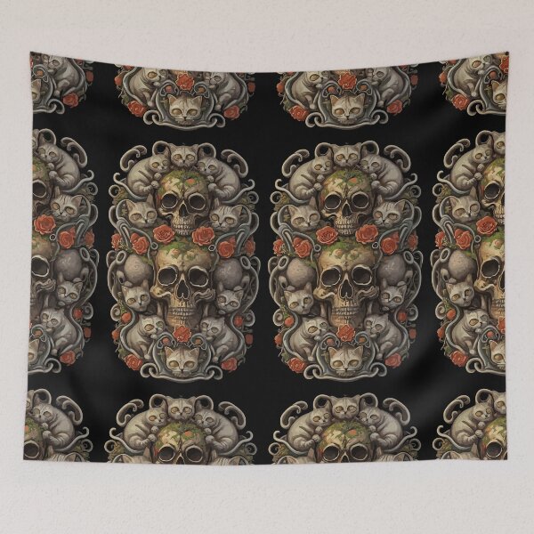 Item preview, CATS & SKULLS designed and sold by NebulaWhimsy.