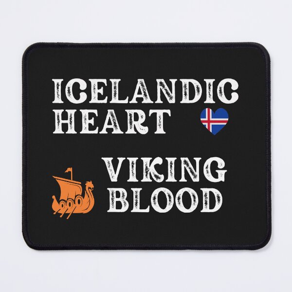 Item preview,  Icelandic Heart Viking Blood. White Text. Gift ideas for historical enthusiasts. designed and sold by LindaLG.