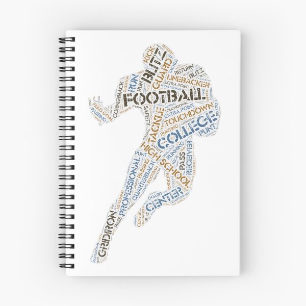 Item preview, Football Wordcloud for Lighter Backgrounds designed and sold by WordsYouLove.