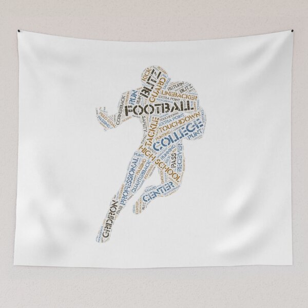 Item preview, Football Wordcloud for Lighter Backgrounds designed and sold by WordsYouLove.