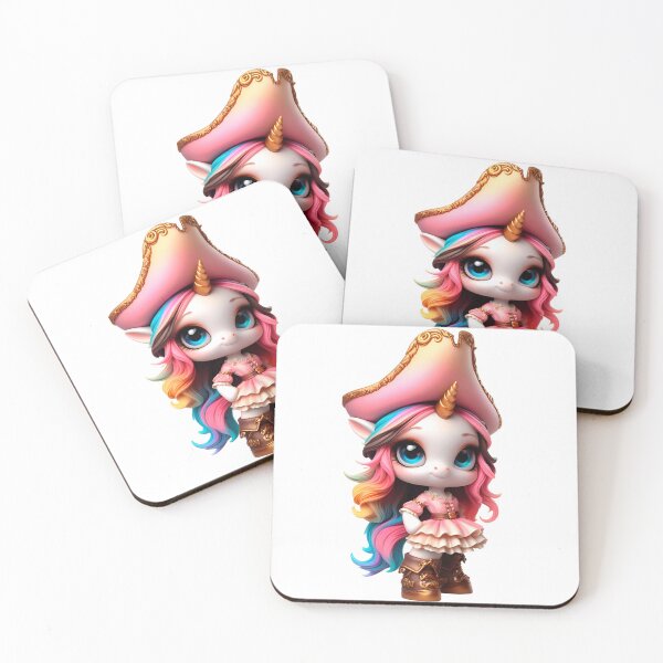 Item preview,  Cute Unicorn Pirate Girl: Magical Cheerful Fantasy Prints No. 1 designed and sold by Nathalymx.