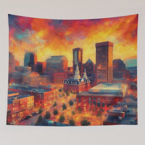 Item preview, Baltimore at Sunset designed and sold by badguyduh.