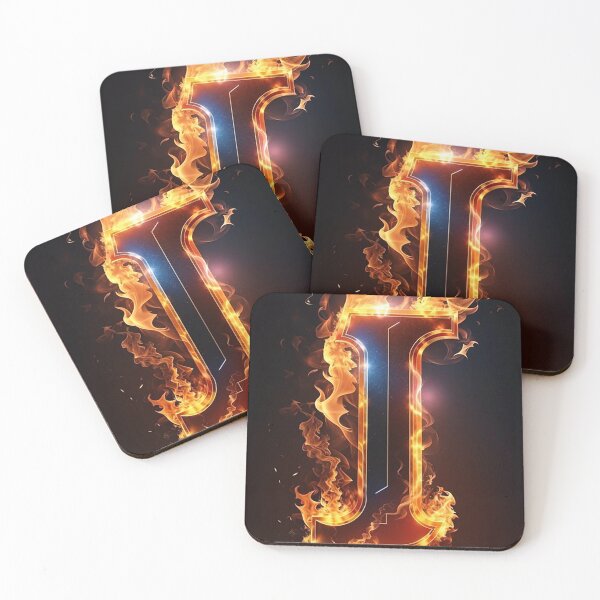 Item preview, fire letter designed and sold by cubifx.