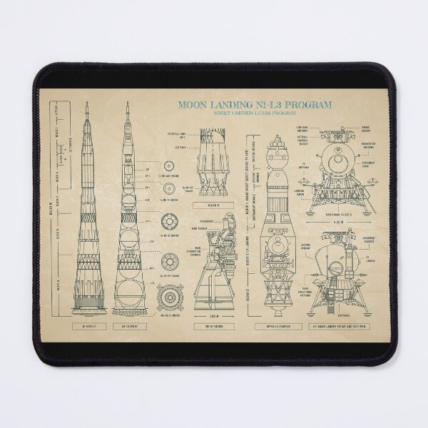 Item preview, N1 L3 Soviet Lunar Program. Moon Landing (Parchment) designed and sold by BGALAXY.