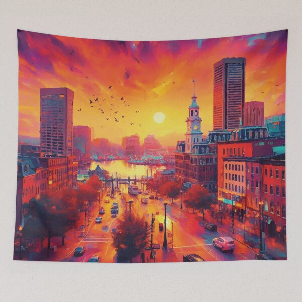 Item preview, Baltimore at Sunset designed and sold by badguyduh.