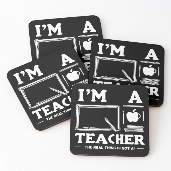 Item preview, I am a Teacher The real thing is not AI designed and sold by shaderepublic.