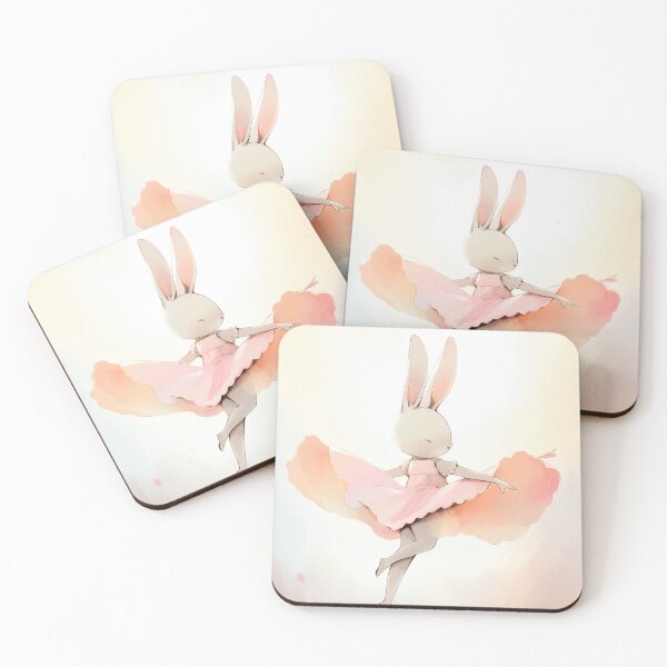 Item preview, Boho Bunny Ballerina C designed and sold by Cosmic-Canvases.