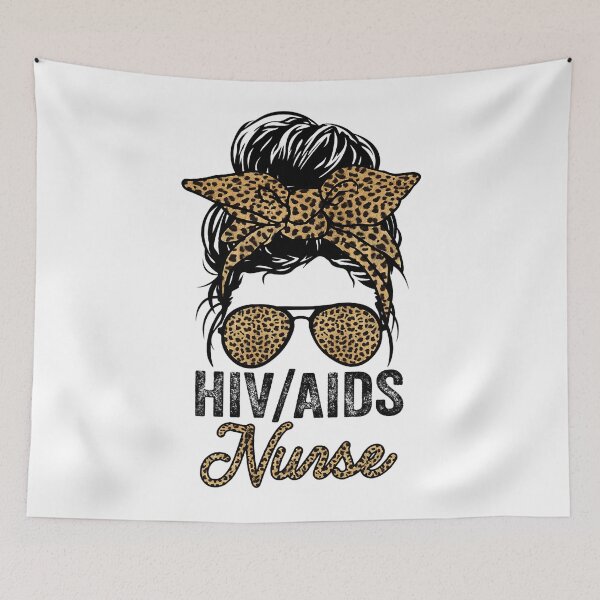 Item preview, HIVAIDS Nurse Appreciation Day Leopard For Women Nurses designed and sold by defabiosofxs.