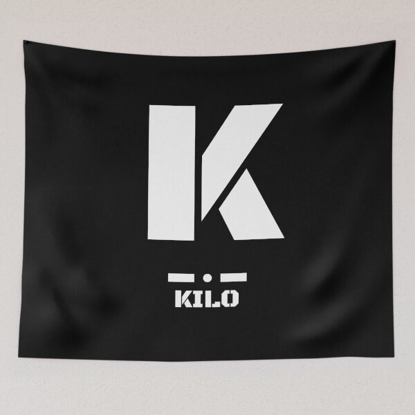 Item preview, Letter K(Kilo) Morse Code NATO Phonetic Alphabet designed and sold by AnnSign.