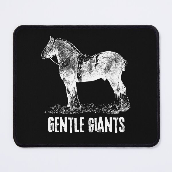Item preview, Gentle Giants Draft Horses White Line Drawing Design designed and sold by EarthArtDesigns.