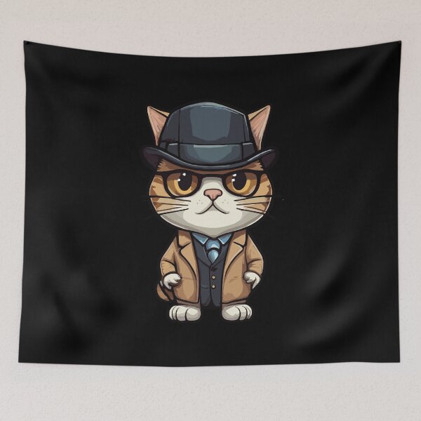 Item preview, Detective Cat designed and sold by Getup-clothing.