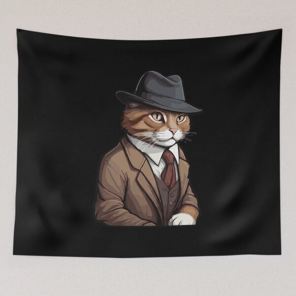 Item preview, Detective Cat designed and sold by Getup-clothing.