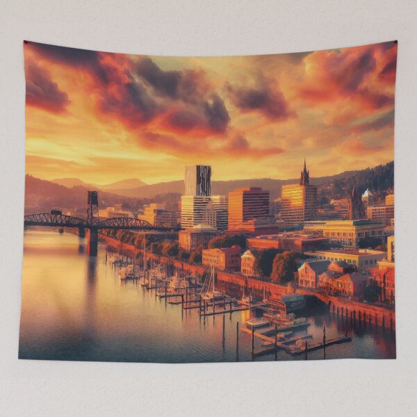 Item preview, Portland at Sunset designed and sold by badguyduh.