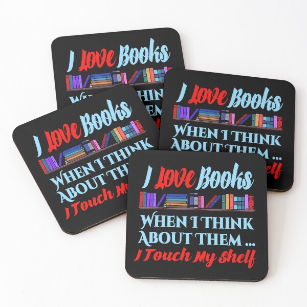 Item preview, I Touch My Shelf Book Lover Humor designed and sold by HavenDesign.