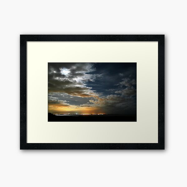 Moonlight and the Emerald City Framed Art Print