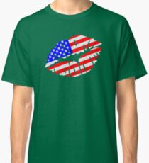 United States kiss flag Classic T-Shirt