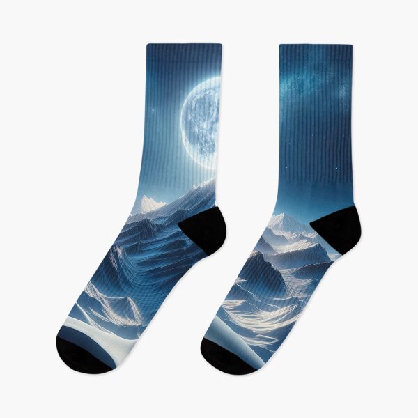 Item preview, Lunar Majesty Over Pristine Peaks designed and sold by RyanBelandres.