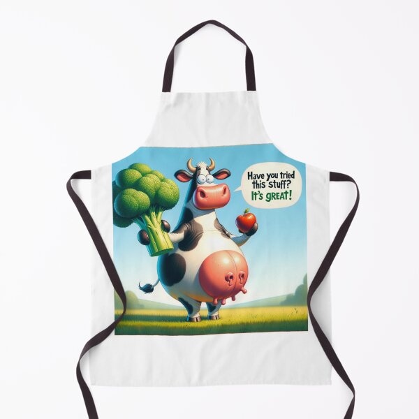 Item preview, funny vegan cow saying, Have you tried this stuff? it's great! designed and sold by locostshirt.