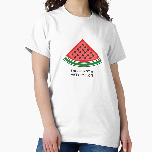 Vista previa del artículo con la obra «Sandía palestina», diseñado y vendido por Tayyibeb.