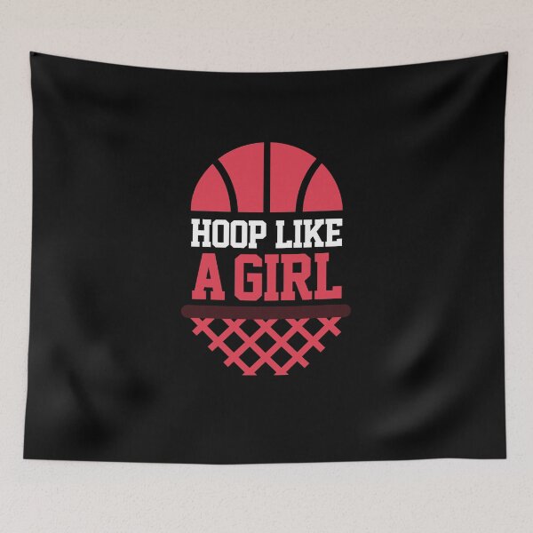 Item preview, Hoop like a girl | basketball shirt | basketball coach gift | basketball team gift | sports quote | basketball quotes | basketball player | basketball tshirt designed and sold by Kreature Look.