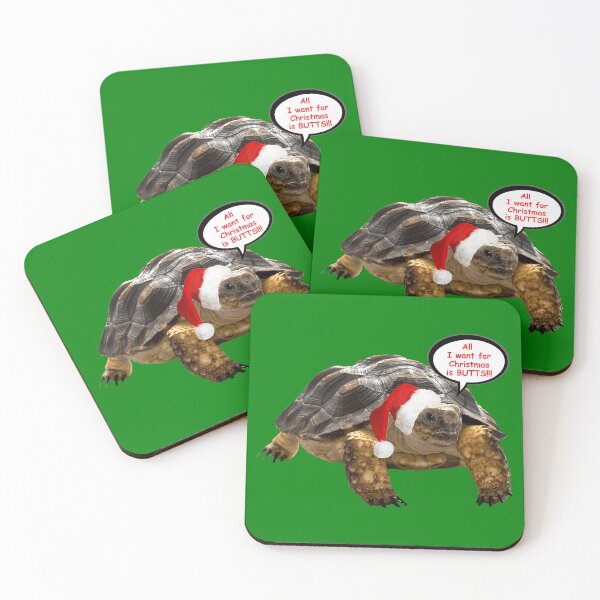 Item preview, Santa Turtle - All I want for Christmas is BUTTS designed and sold by Thelittlelord.