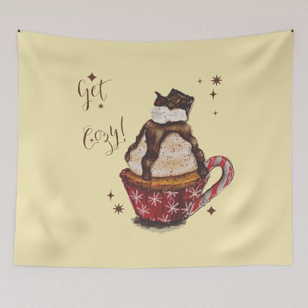 Item preview, Cozy, Festive, Hot Chocolate Cupcake designed and sold by LillyUndercroft.