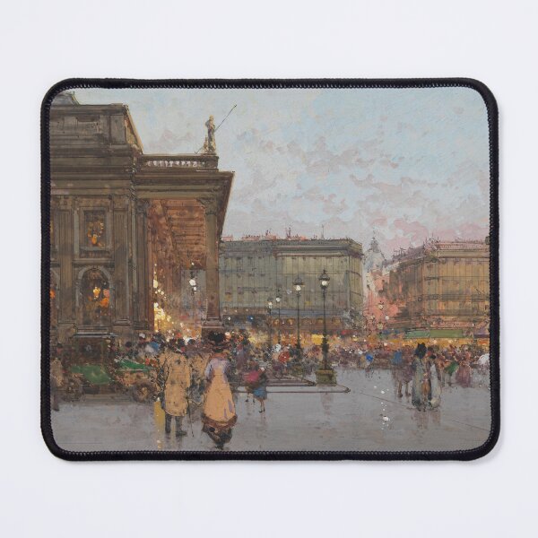 Item preview, Place de la Comédie in Bordeaux, at Sunset (20th century) - Eugène Galien Laloue designed and sold by SALON DES ARTS.